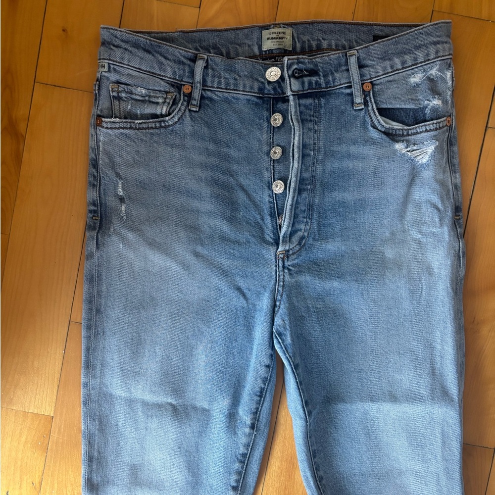 Citizens Of Humanity High Rise Blue Jeans